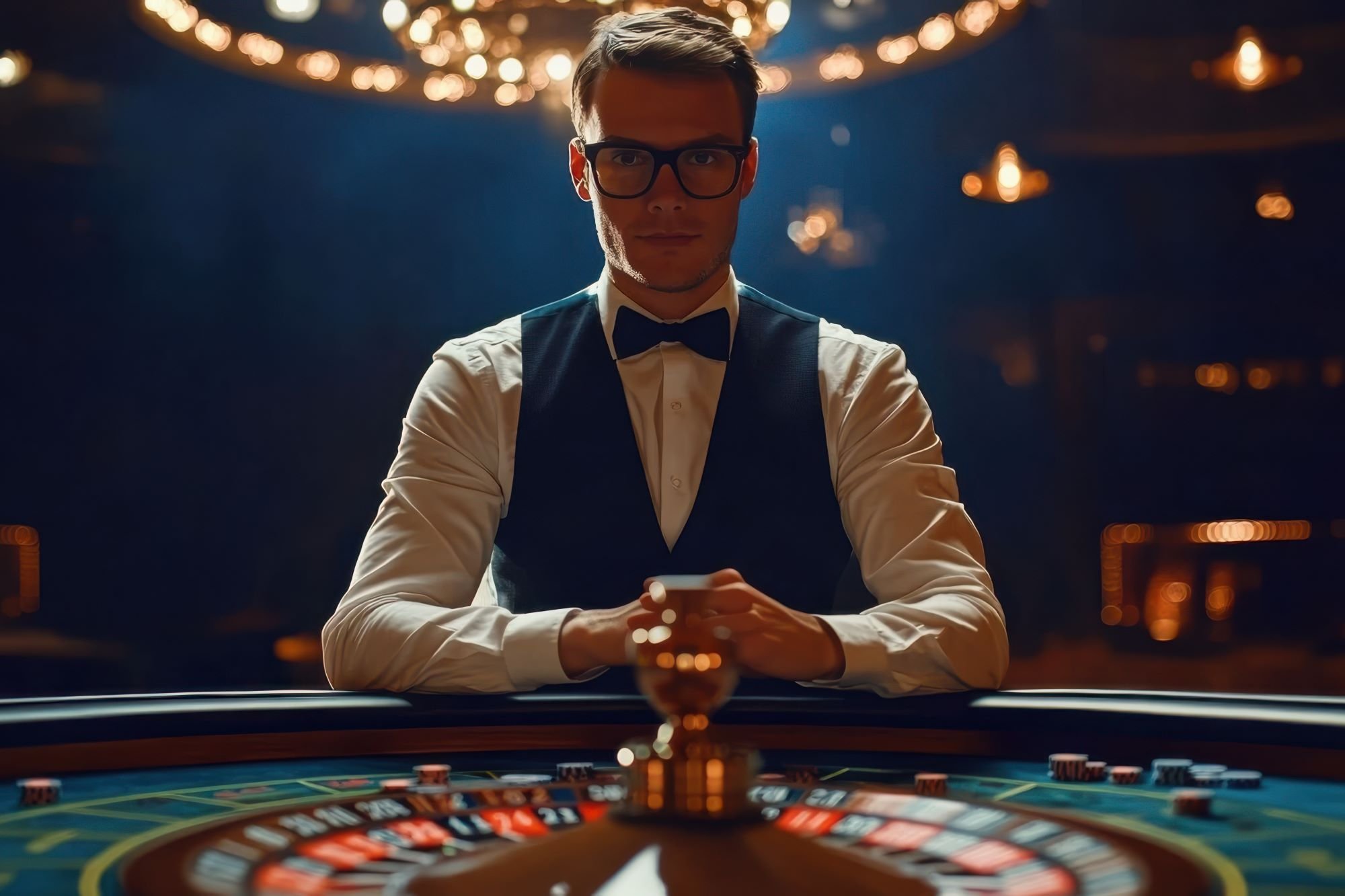 Tampilan meja live blackjack dengan dealer Indonesia dan antarmuka chat